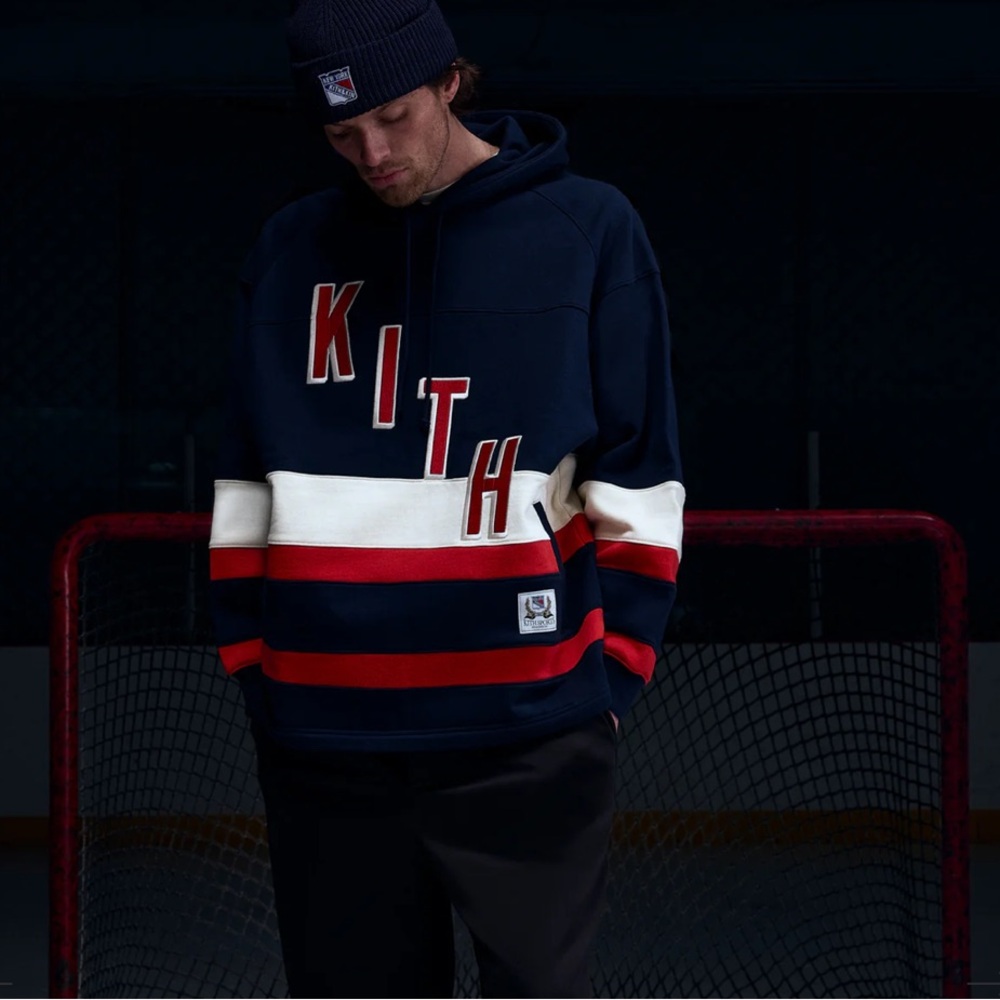Kith for the New York rangers skewed delk hoodie - Picture 2 of 3